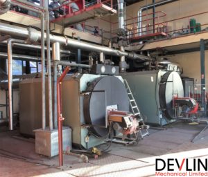 Existing boiler room - Downshire Hospital - Devlin Mechanical